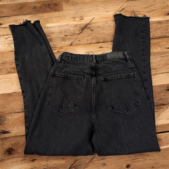PacSun Black Denim Jeans Dad 26” Eco Retro Mom - Picture 2 of 7